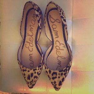 Sam Edelman Leopard Pointed Flats